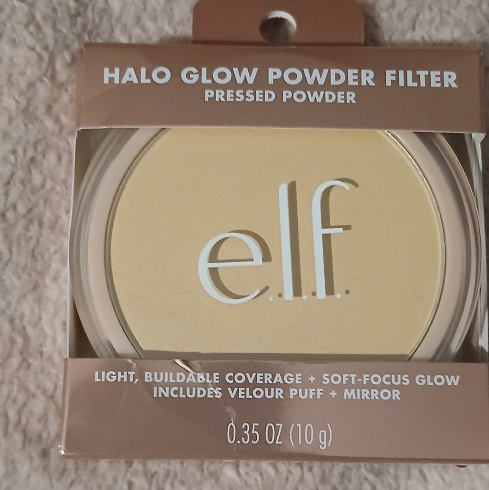 e.l.f. Halo Glow Powder Filter Pressed Powder — Yellow